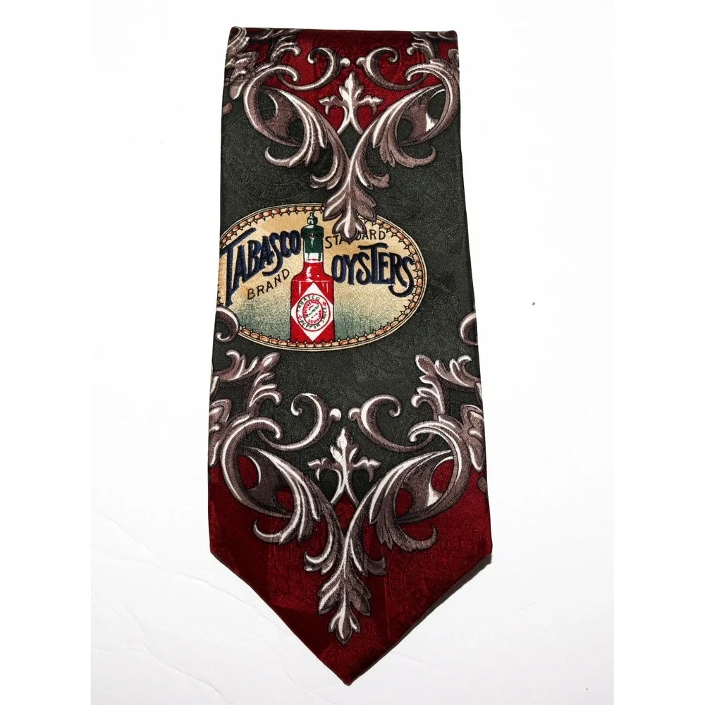 Tabasco Men's‎ Tabasco Pepper Sauce Paisley Silk Neck Tie